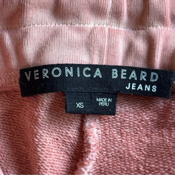 Veronica Beard Preslee french Pima cotton sweatpants in color Rosewood size XS - Picture 4 of 8